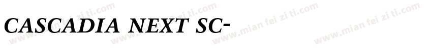 cascadia next sc字体转换